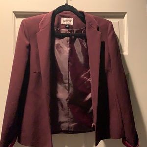 Maroon suit jacket